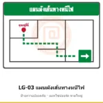 ป้ายแผนผังเส้นทางหนีไฟ (ทำตามแบบอาคาร) รหัส LG-03 ผลิตโดยแอทไซน์บอร์ด หาดใหญ่ ส่งทั่วประเทศ