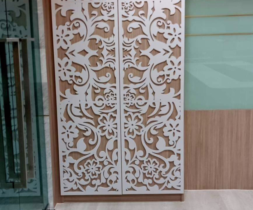 แผงฉลุลายด้วยเครื่อง CNC ตกแต่งภายใน งานแอทไซน์บอร์ด หาดใหญ่